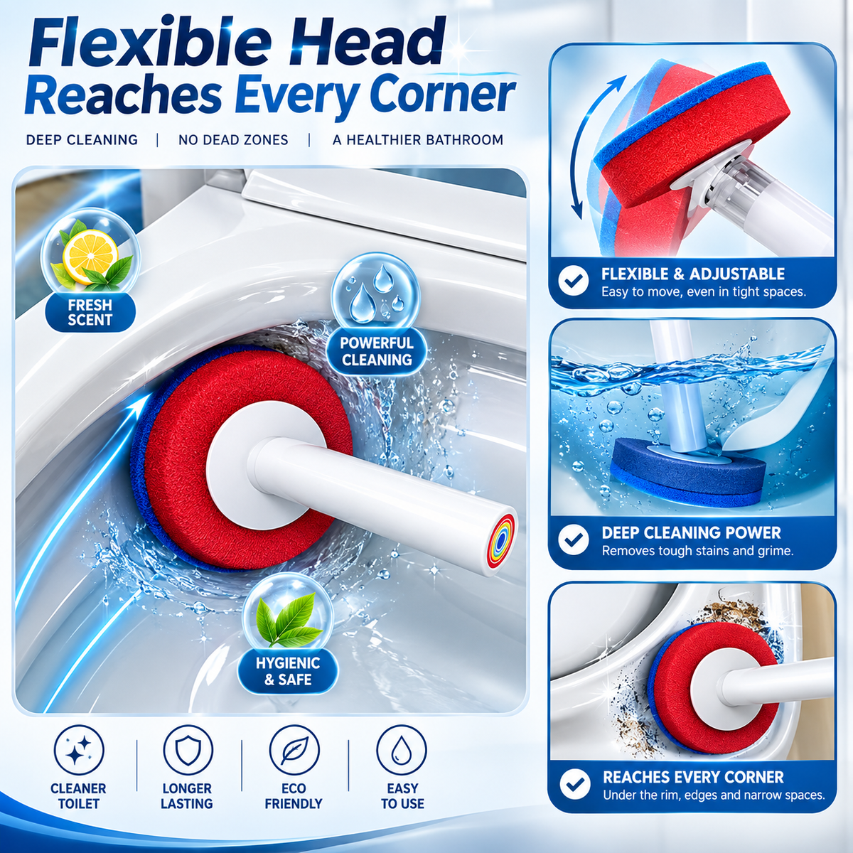 EveryDayNeeds™ PureSweep Disposable Toilet Brush